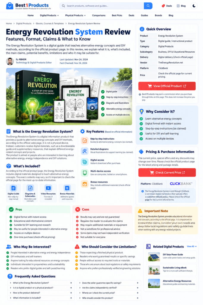 Energy Revolution System